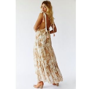 NWT! Free People Sparkly Bare It All Maxi Dress